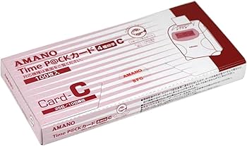 タイムカードタイムパックＰ@CＫカードＢ 4欄印字Card-B 100枚未使用 アマノ タイムカード タイムパック TimeP@CKカード（4欄印字）A